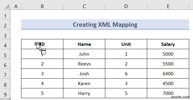 How to Create XML Mapping in Excel (With Easy Steps)