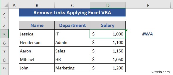 How to Remove Unknown Links in Excel (4 Suitable Examples)