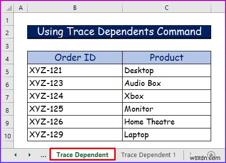 How to Trace Dependents Across Sheets in Excel (2 Easy Ways)