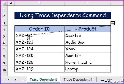 How to Trace Dependents Across Sheets in Excel (2 Easy Ways)
