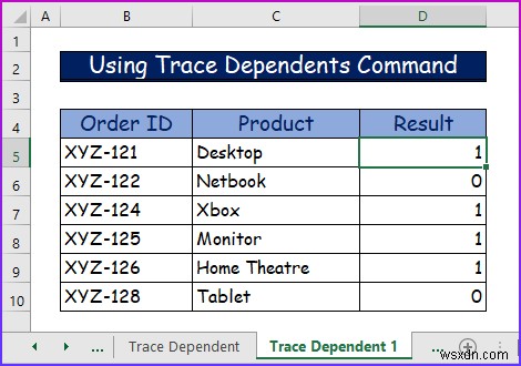 How to Trace Dependents Across Sheets in Excel (2 Easy Ways)