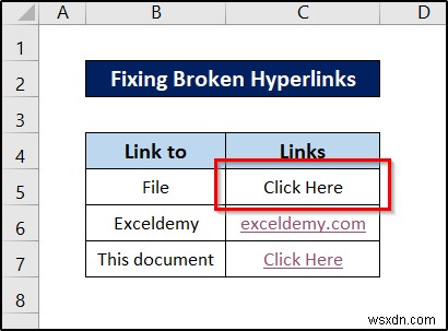 How to Fix Broken Hyperlinks in Excel (5 Ways)