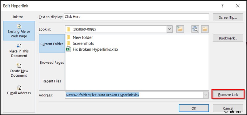 How to Fix Broken Hyperlinks in Excel (5 Ways)