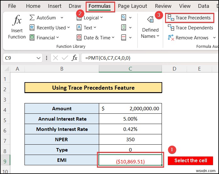 Trace Precedents and Dependents in Excel (with Quick Steps)