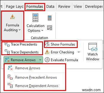 How to Trace Formula in Excel (3 Effective Ways)