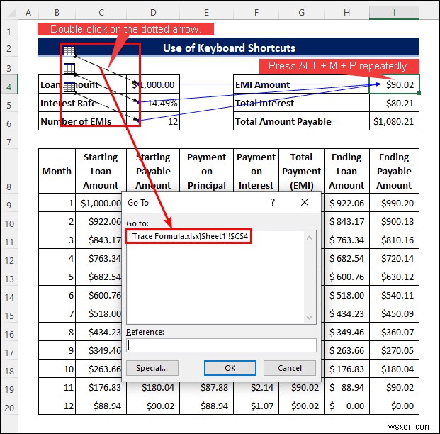 How to Trace Formula in Excel (3 Effective Ways)