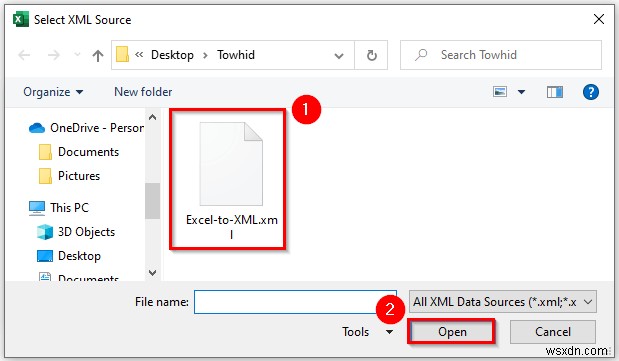 How to Save Excel File As XML Data Mapping (with Easy Steps)