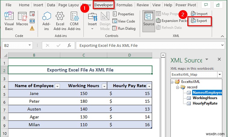 How to Save Excel File As XML Data Mapping (with Easy Steps)