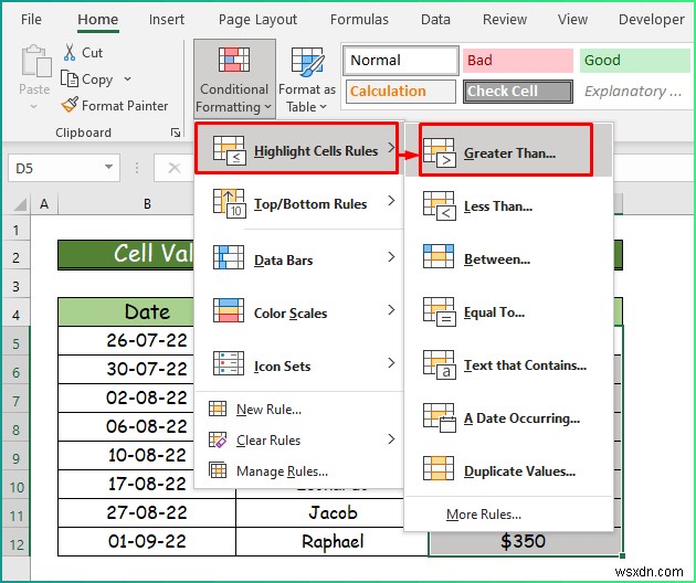 How to Apply Different Types of Conditional Formatting in Excel