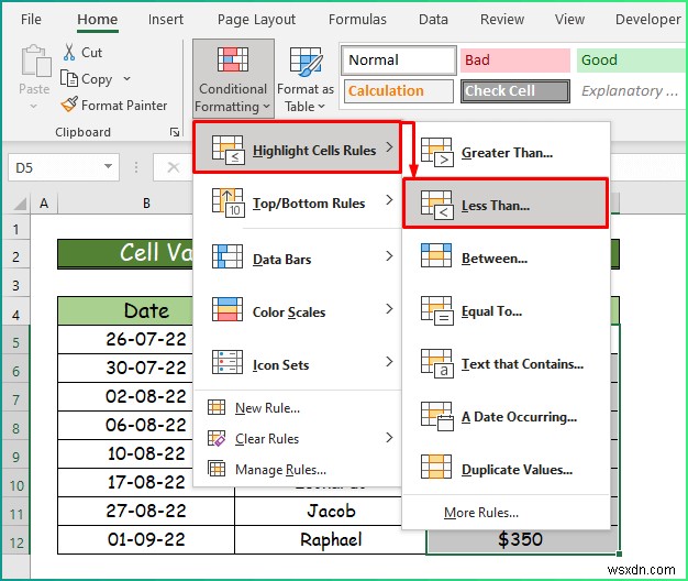 How to Apply Different Types of Conditional Formatting in Excel