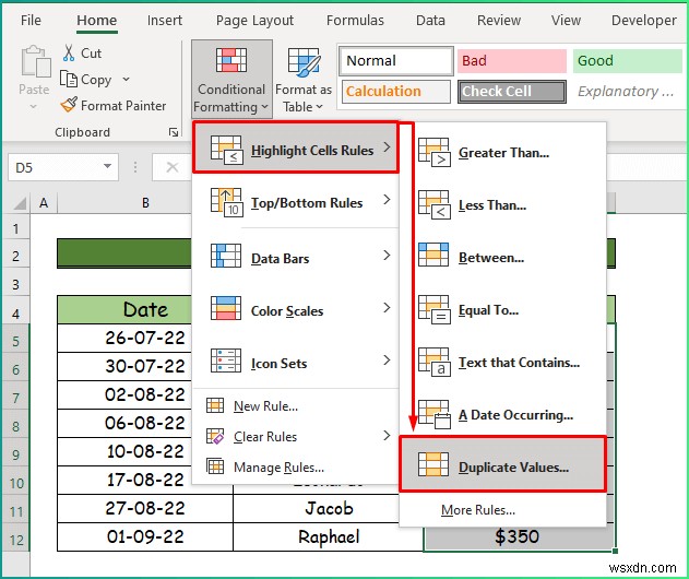 How to Apply Different Types of Conditional Formatting in Excel