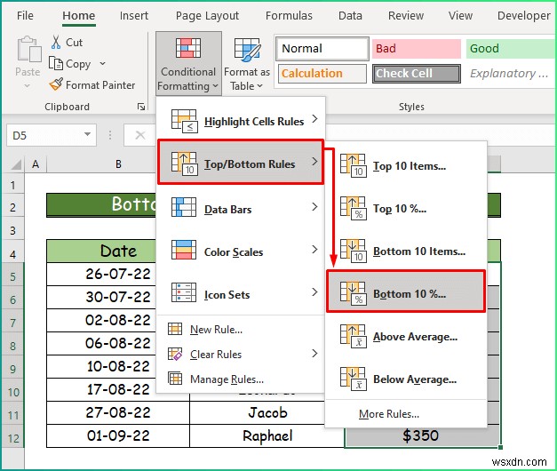 How to Apply Different Types of Conditional Formatting in Excel