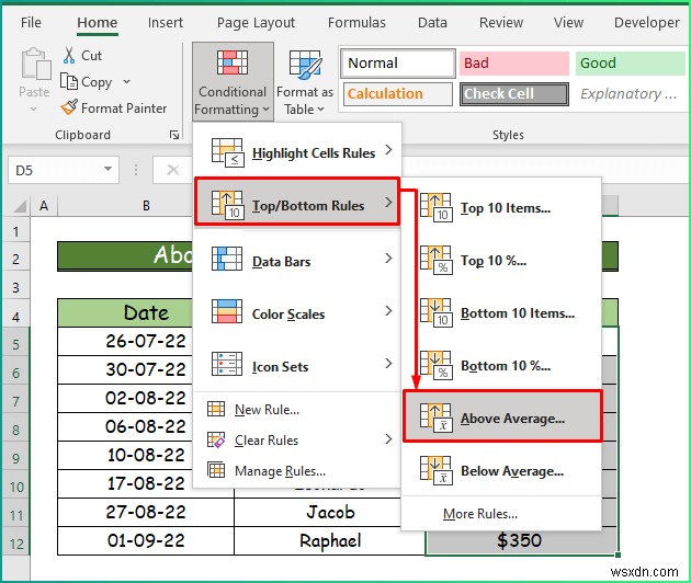 How to Apply Different Types of Conditional Formatting in Excel