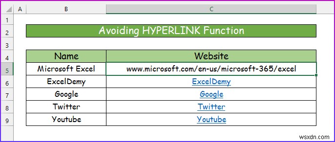 [Solved]: Remove Hyperlink Not Showing in Excel (2 Solutions)