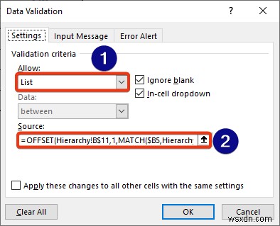 How to Create a Hierarchy of the State City and Zip Code in Excel
