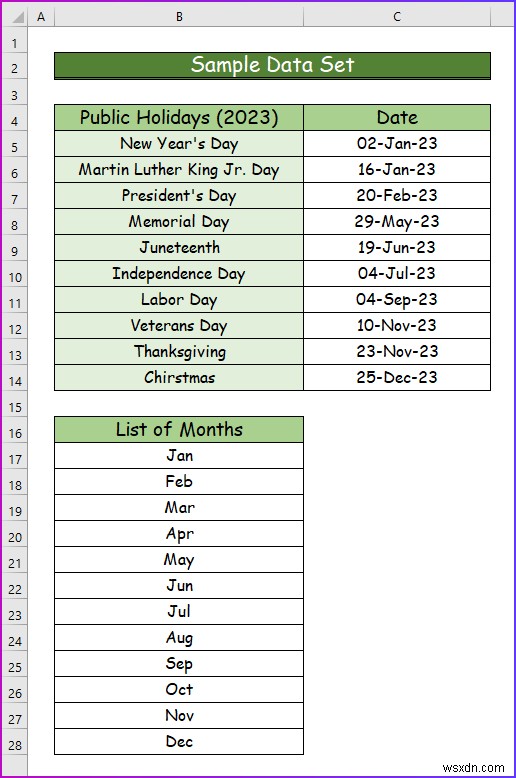 How to Make an Interactive Calendar in Excel (2 Easy Ways)