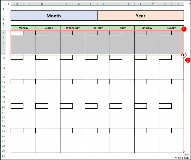 How to Make a Blank Calendar in Excel (Download Free Template)