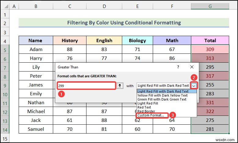 How to Filter by Color Using Conditional Formatting in Excel