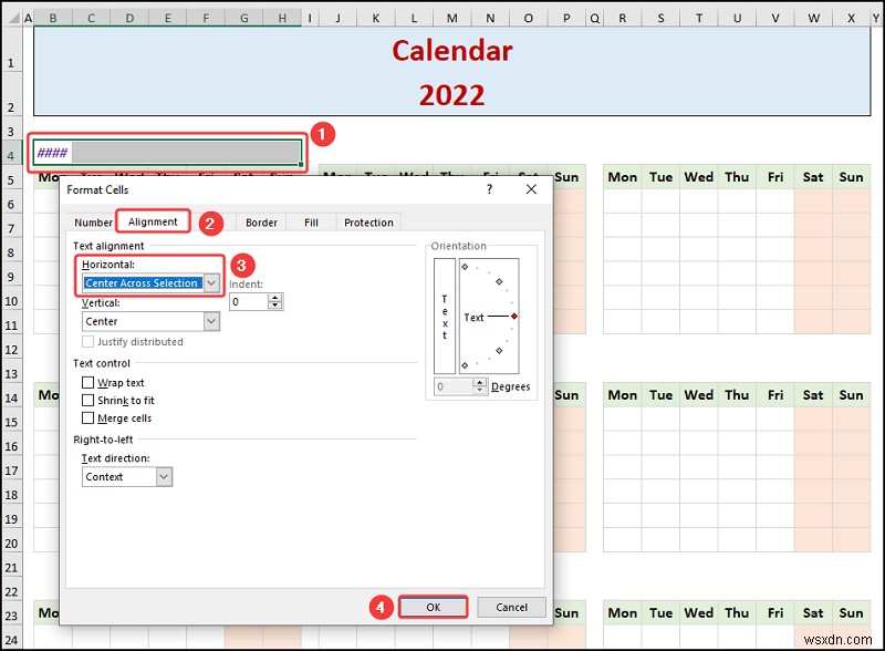 How to Create a Yearly Calendar in Excel (with Easy Steps)