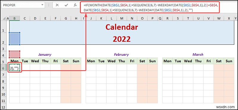 How to Create a Yearly Calendar in Excel (with Easy Steps)