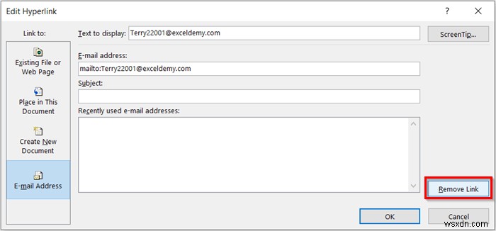 How to Remove Email Link in Excel (7 Quick Ways)