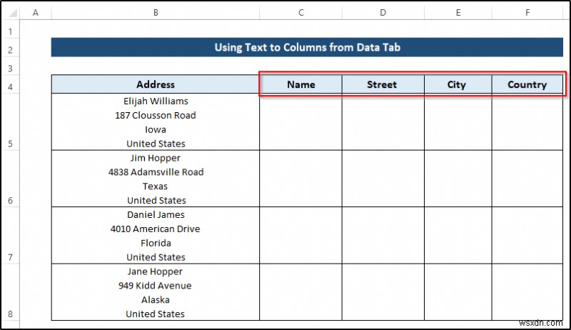 How to Use Line Break as Delimiter in Excel Text to Columns