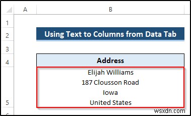 How to Use Line Break as Delimiter in Excel Text to Columns