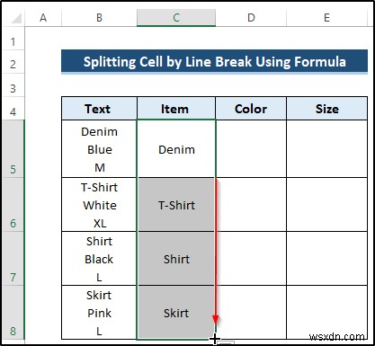 How to Use Line Break as Delimiter in Excel Text to Columns