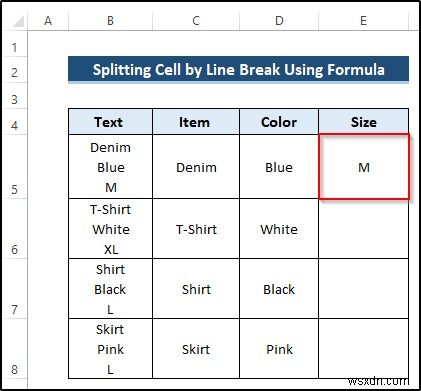 How to Use Line Break as Delimiter in Excel Text to Columns