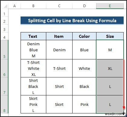 How to Use Line Break as Delimiter in Excel Text to Columns