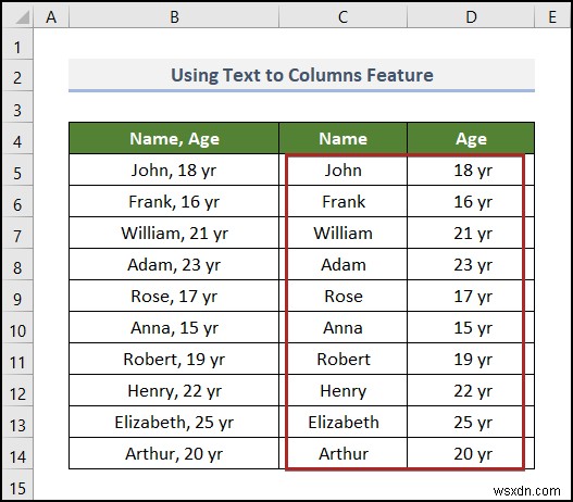 How to Convert Text to Columns Without Overwriting in Excel