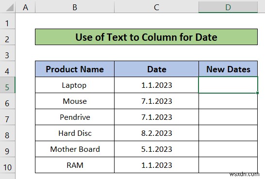 How to Use Text to Columns in Excel for Date (With Easy Steps)