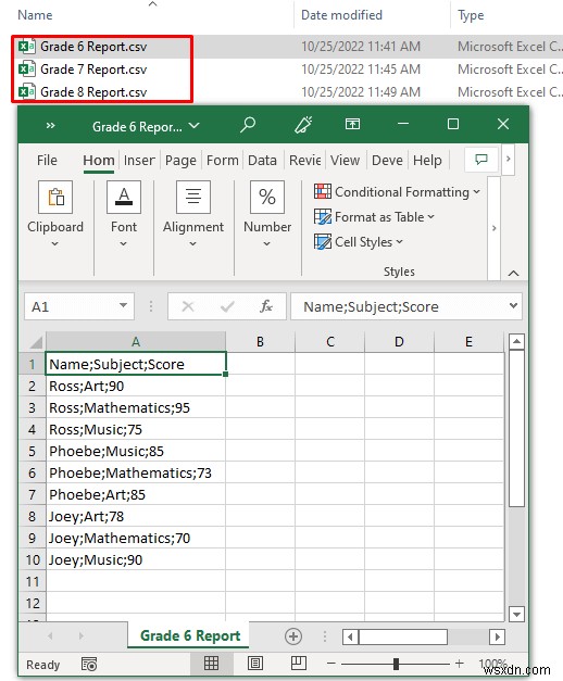Merge CSV Files into Multiple Sheets in Excel (with Easy Steps)