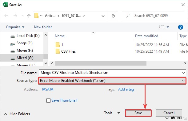Merge CSV Files into Multiple Sheets in Excel (with Easy Steps)