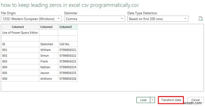 How to Keep Leading Zeros in Excel CSV Programmatically