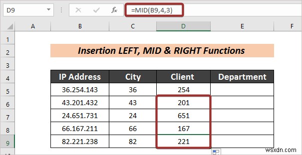 How to Split Text to Columns Automatically with Formula in Excel