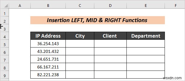 How to Split Text to Columns Automatically with Formula in Excel