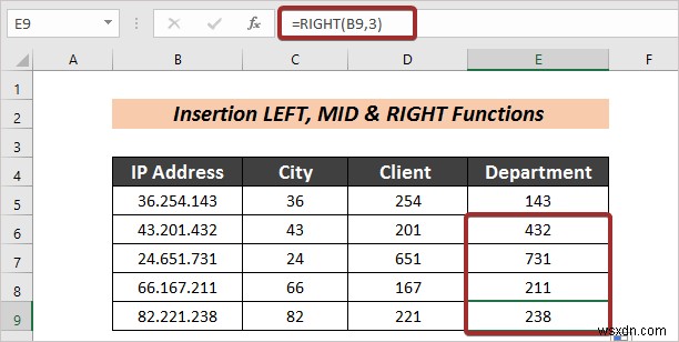 How to Split Text to Columns Automatically with Formula in Excel