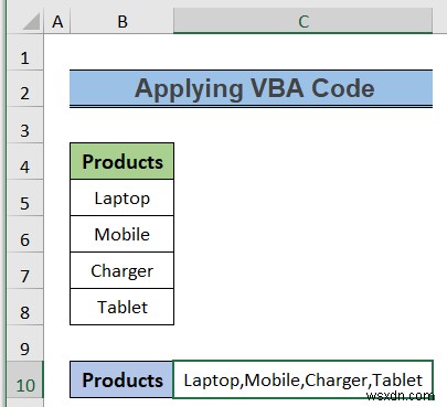 How to Convert Column to Text with Delimiter in Excel