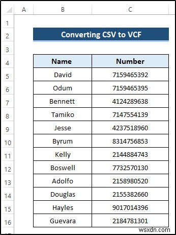 How to Convert CSV File to VCF Using Excel (with Easy Steps)