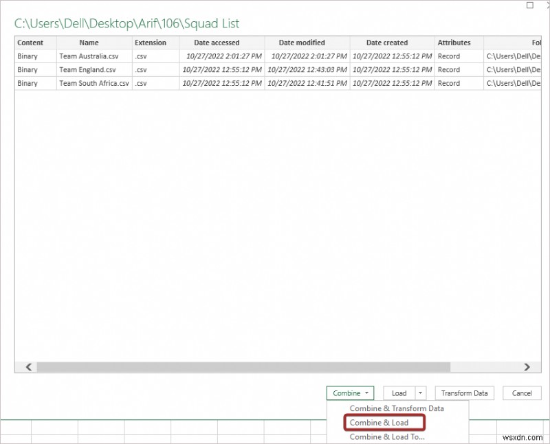 How to Merge CSV Files in Excel (2 Easy Ways)