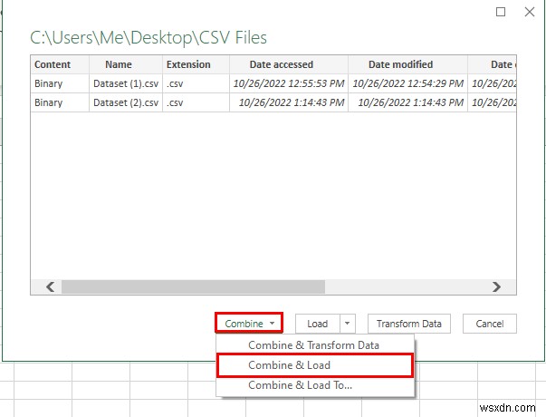 How to Merge Multiple CSV Files into One Workbook in Excel