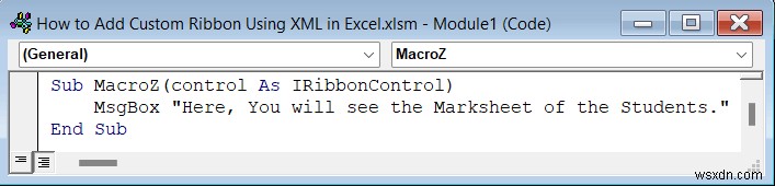 How to Add Custom Ribbon Using XML in Excel