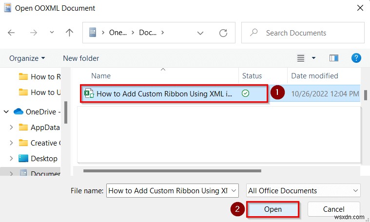 How to Add Custom Ribbon Using XML in Excel