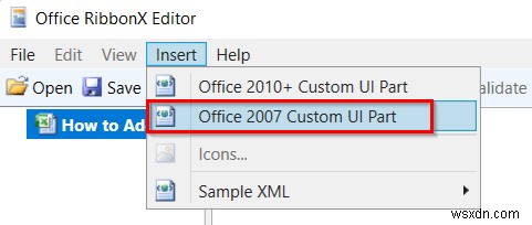 How to Add Custom Ribbon Using XML in Excel