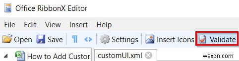 How to Add Custom Ribbon Using XML in Excel