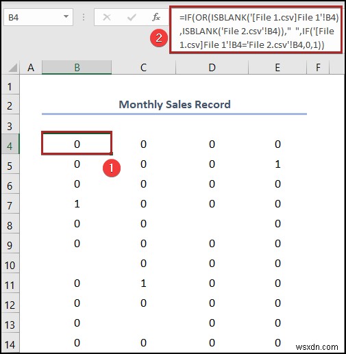 How to Compare 2 CSV Files in Excel (6 Easy Ways)