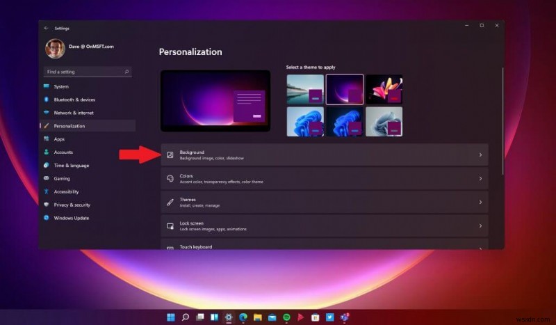 How to change your background and make your desktop look positively unique on Windows 11