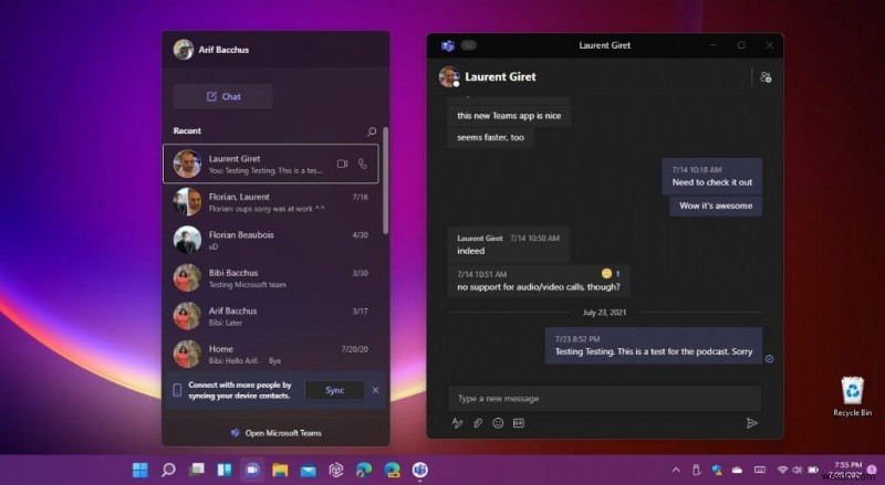 The Microsoft Teams chat app on Windows 11 needs some work before it replaces Skype