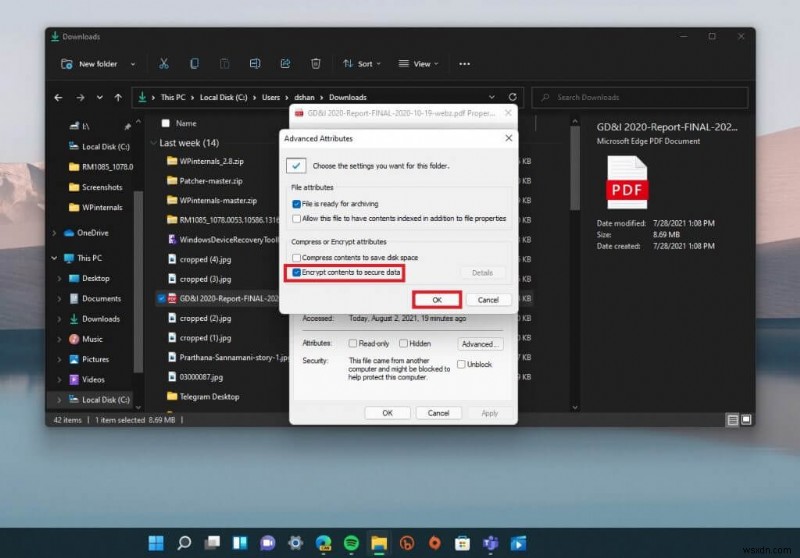 How to password protect a file or folder on Windows 11